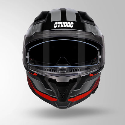 HELIOS D1 ASPHALT MATT BLACK / GREY & RED
