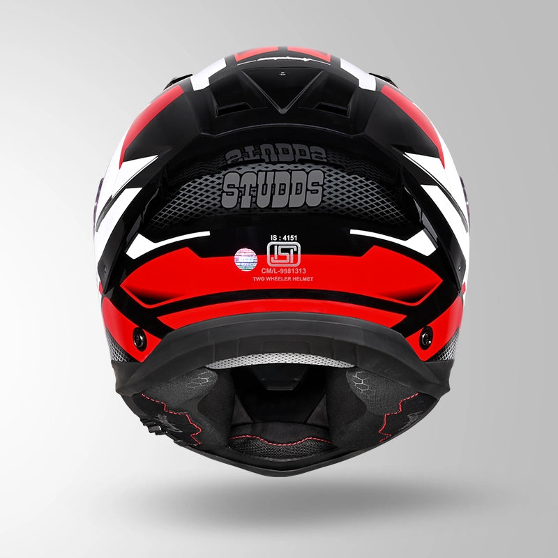 HELIOS D1 ASPHALT DECOR  GLOSSY BLACK & RED