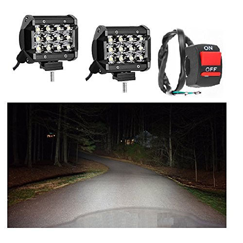 HJG 12LED 36W FOG LAMP FOR ALL BIKES AND CARS WITH SWITCH