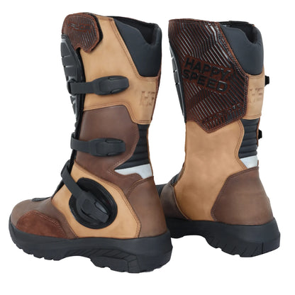 Happy Speed VALOR Adventure Riding Boots – Desert Brown