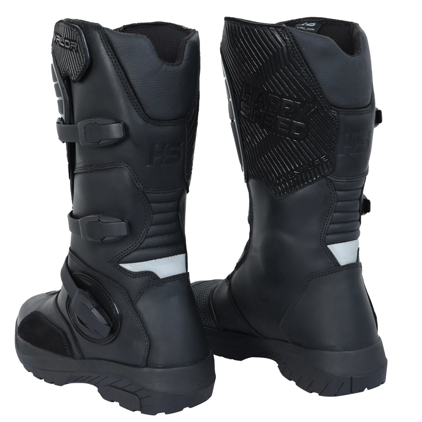 Happy Speed VALOR Adventure Riding Boots – Stealth Black