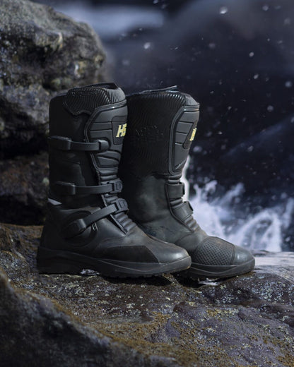 Happy Speed VALOR Adventure Riding Boots – Stealth Black