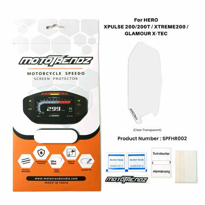Motorcycle Speedometer Display Screen Protector for Xpulse 200, Xpulse 200T, Xtreme 200S & Glamour X-Tec