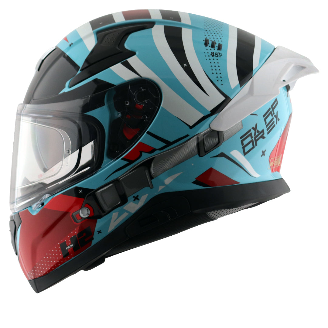 Apex Hex2 Helmet Hex Blue Red