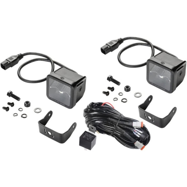 HELLA 358176821 Black Magic LED Series 3.2'' Cube Set - LED Spotlight - Offroad Driving Lights