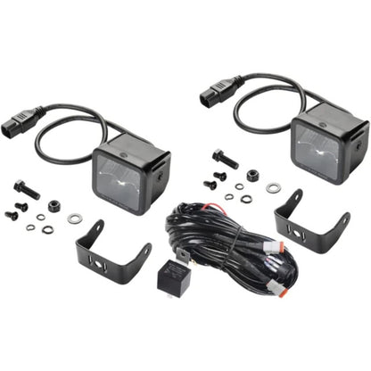 HELLA 358176821 Black Magic LED Series 3.2'' Cube Set - LED Spotlight - Offroad Driving Lights