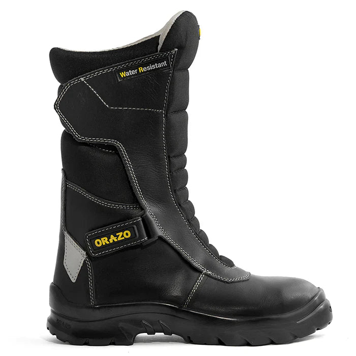 Orazo IBIS Trail Velcro Water Resistant Motorcycle Riding Boots (Black) (VWR)