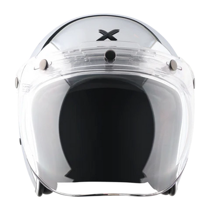 Retro Jet Chrome Helmet