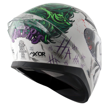 Apex DC Joker Helmet White Green