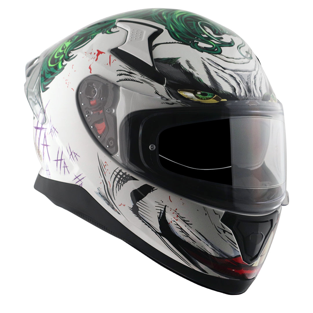 Apex DC Joker Helmet White Green