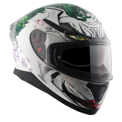 Apex DC Joker Helmet White Green