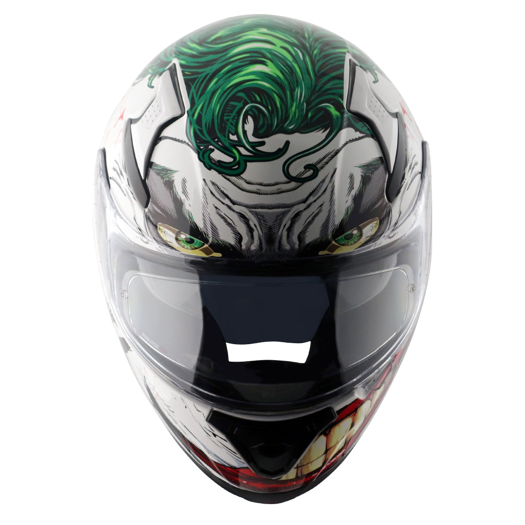 Apex DC Joker Helmet White Green