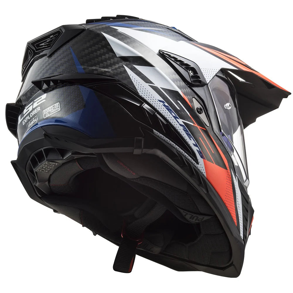MX701 EXPLORER CARBON FOCUS GLOSS - Blue White Red