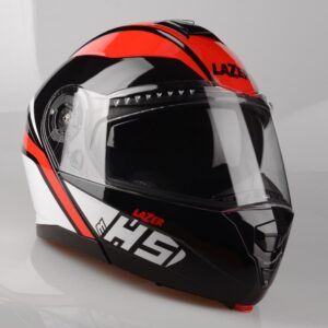 Lazer MH5 Light Black – Red – White