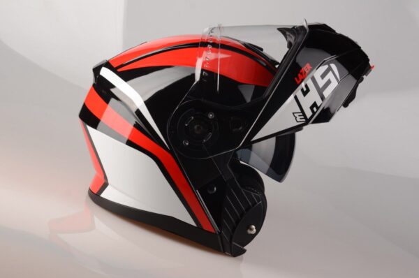 Lazer MH5 Light Black – Red – White