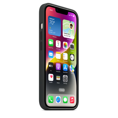 iPhone 14 Silicone Case with MagSafe – Midnight