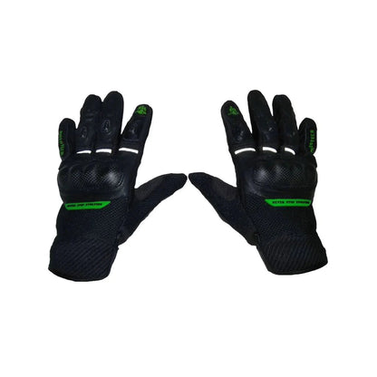 Mototech Urbane Short Carbon Motorcycle Gloves - Green