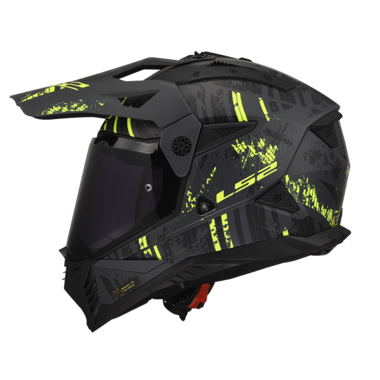 MX436 PIONEER II CRAZY MATT - Black Hi Viz Yellow