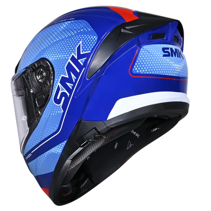 SMK Typhoon Mystic Gloss Blue Red (GL553) Helmet