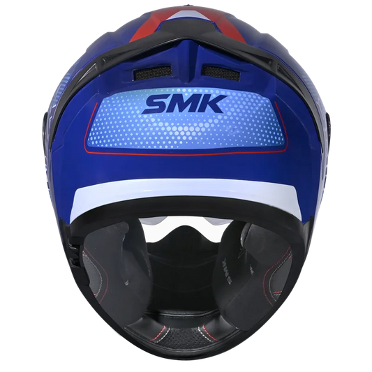 SMK Typhoon Mystic Gloss Blue Red (GL553) Helmet