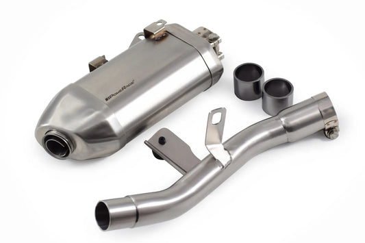 Powerage Slip-On Exhaust for Royal Enfield Himalayan 450 with De-Cat Pipe