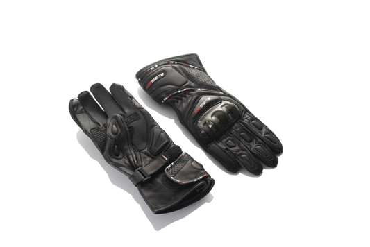 LS2 Full Gauntlet Gloves Black
