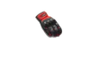LS2 Semi Gauntlet Mesh & Leather Gloves with TPU (Black Red)