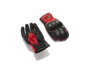 LS2 Semi Gauntlet Mesh & Leather Gloves with TPU (Black Red)