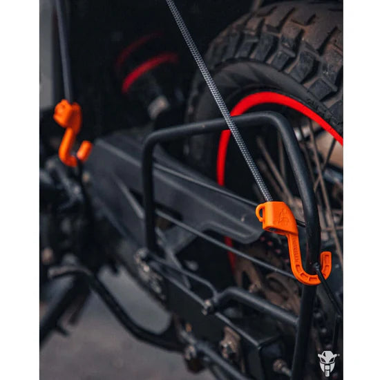 MOTOTECH  Hexapod Bungee Tie-down System - 32" / 80cms - Grey + Orange