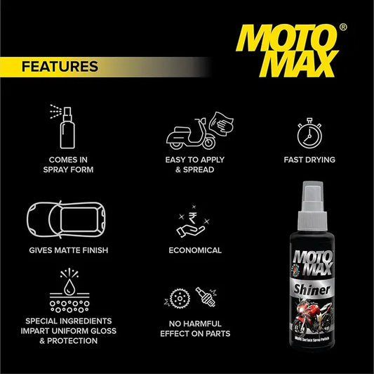 Motomax Shiner Multi surface Spray Polish 100 ml