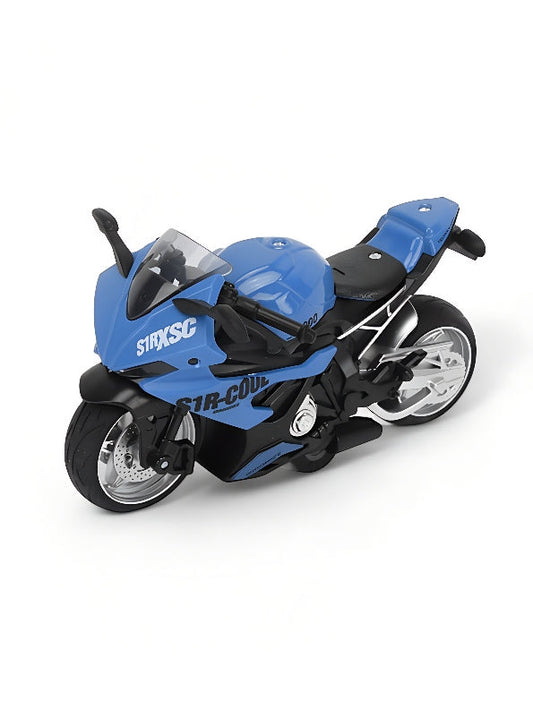 BMW S1000 Motorcycle Metal 1/16 scale Model Diecast Bike - Blue