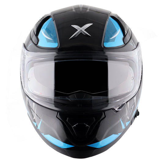 Apex Hunter Helmet BLACK NEON BLUE