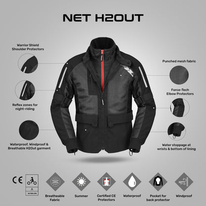 Net H2Out Jacket - Black