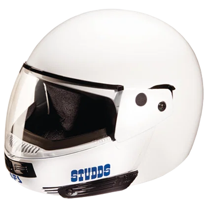 STUDDS NINJA PASTEL WHITE PLAIN