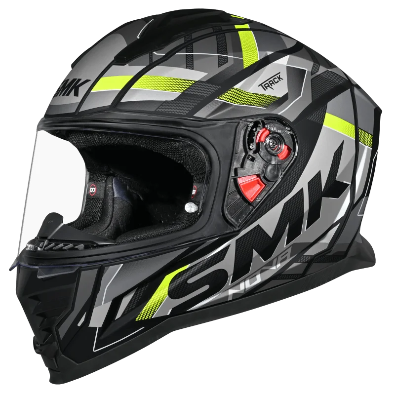 SMK NOVA TRACK MA264 MATT BLACK GREY YELLOW