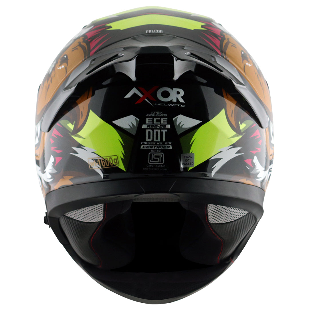 Apex Falcon Helmet BLACK NEON YELLOW
