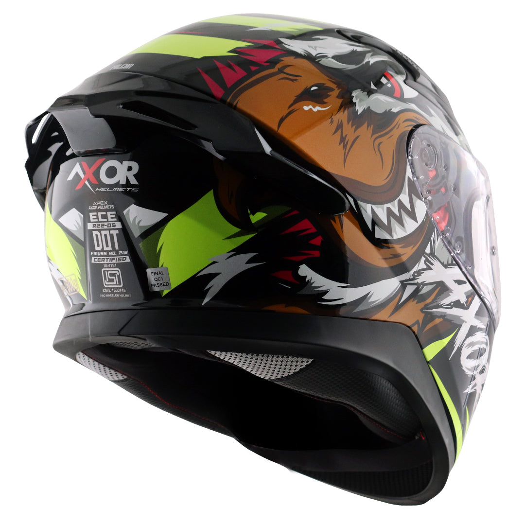 Apex Falcon Helmet BLACK NEON YELLOW