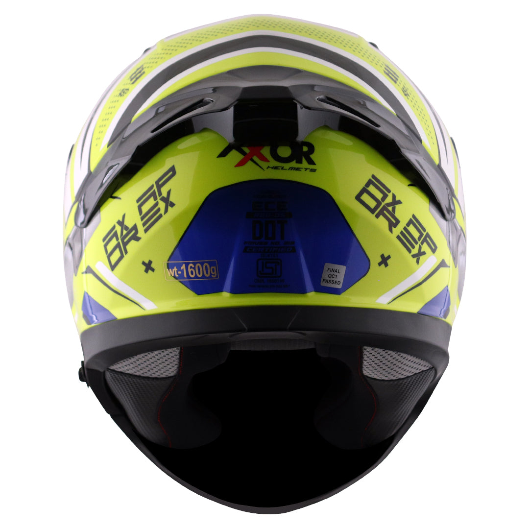 Apex Hex2 Helmet Neon Yellow Blue