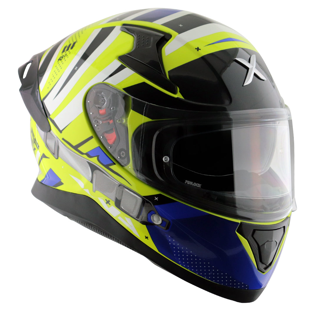 Apex Hex2 Helmet Neon Yellow Blue