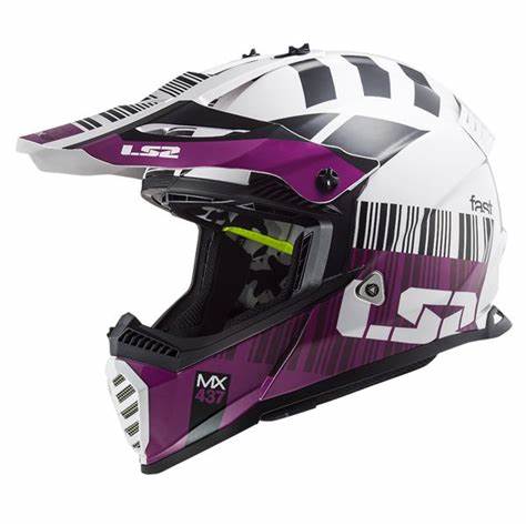 LS2 MX 437 Fast Evo X-Code White Purple