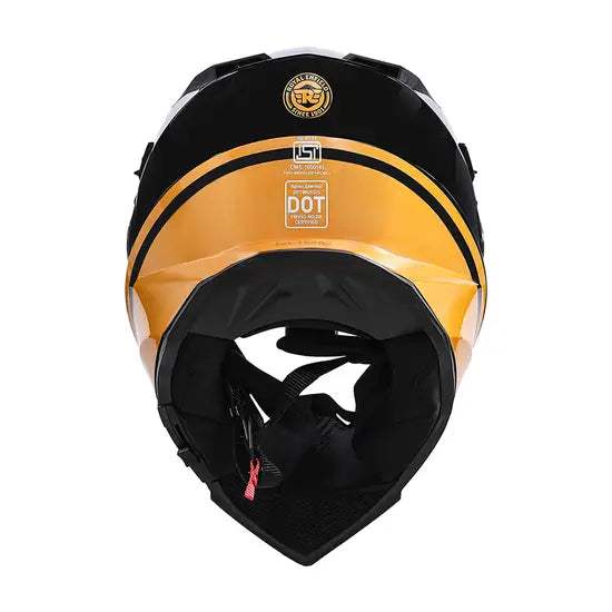 OPTIMUS DUAL SPORT HELMET HIMALAYAN HANLE BLACK (BLACK AND GOLD)