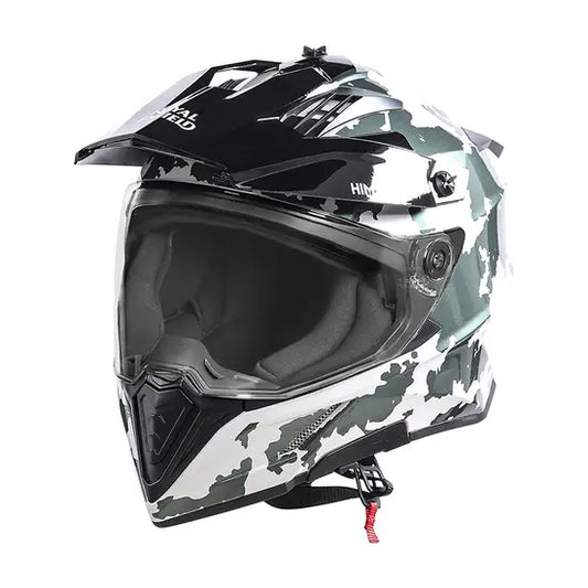 OPTIMUS DUAL SPORT HELMET - KAMET WHITE GREEN