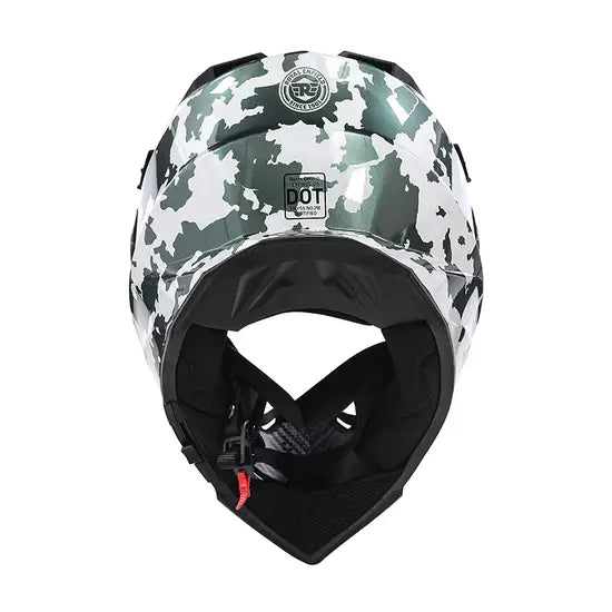 OPTIMUS DUAL SPORT HELMET - KAMET WHITE GREEN