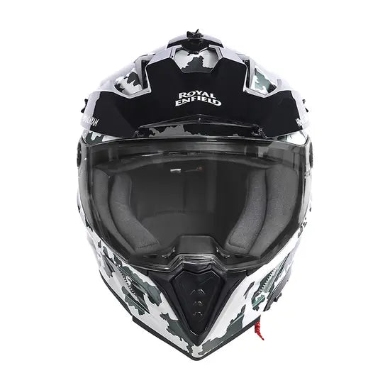 OPTIMUS DUAL SPORT HELMET - KAMET WHITE GREEN