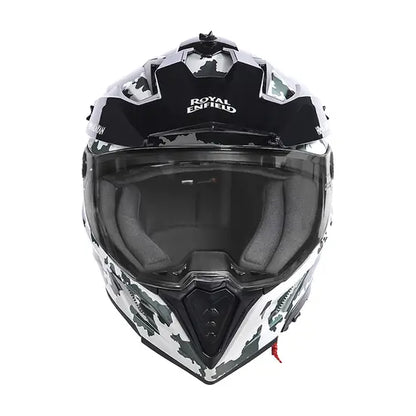 OPTIMUS DUAL SPORT HELMET - KAMET WHITE GREEN