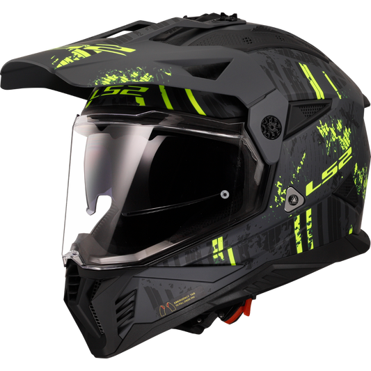 MX436 PIONEER II CRAZY MATT - Black Hi Viz Yellow