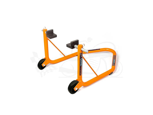 Non-Dismantable Classic Rear Paddock Stand without Skate Wheels - Orange - (Bike Wt upto: 350 kgs)