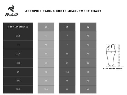 Raida Aeroprix Motorcycle Racing Boots - black red