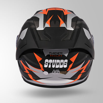 RAIDER SKULPT D1 DECOR MATT BLACK & ORANGE