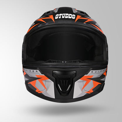 RAIDER SKULPT D1 DECOR MATT BLACK & ORANGE